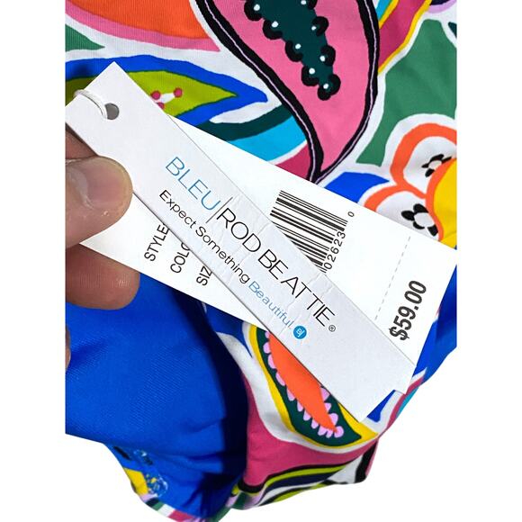 Blue Rod Beattie Bikini Bottom NWT RGBG22934 Colorful Womens 12 Paisely Bright - Picture 3 of 7